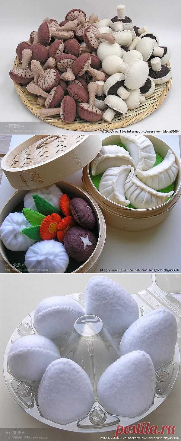 морепродукты из фетра