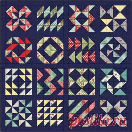 Layer Cake Sampler Одеяло Вместе - Material Girl Quilts
