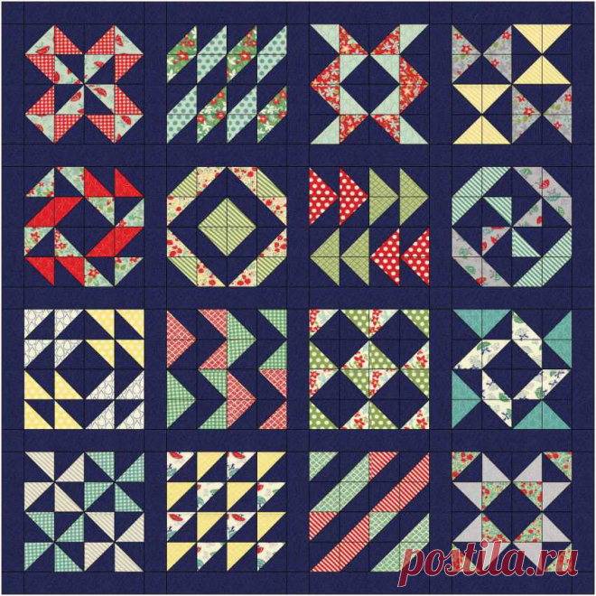 Layer Cake Sampler Одеяло Вместе - Material Girl Quilts