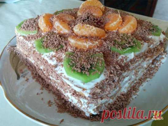 Зимний торт без выпечки за 20 минут: самый вкусный и простой рецепт.
