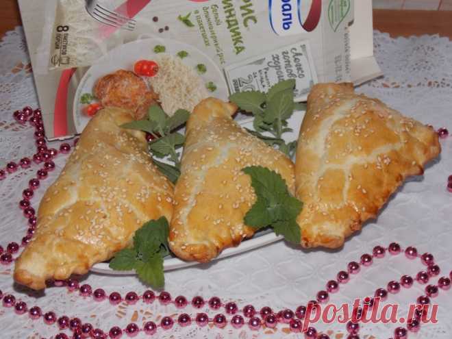Быстрые пирожки с курицей и рисом. рецепт с фотографиями
