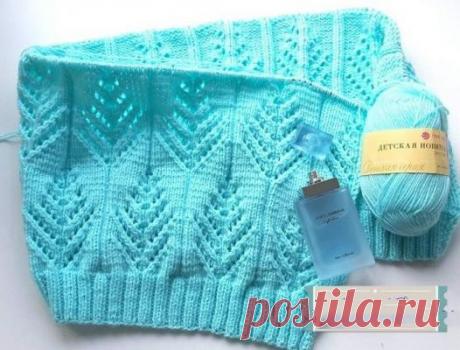 ​Узор "Ёлочка" на спицах