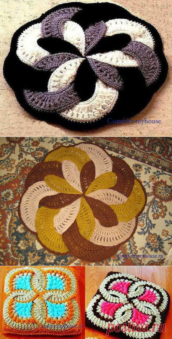 Японские коврики: схемы, описание работ, мастер класс, видео