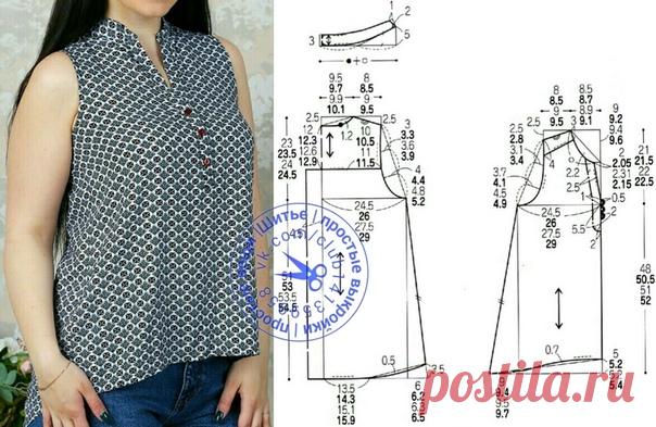 Блузка силуэта 