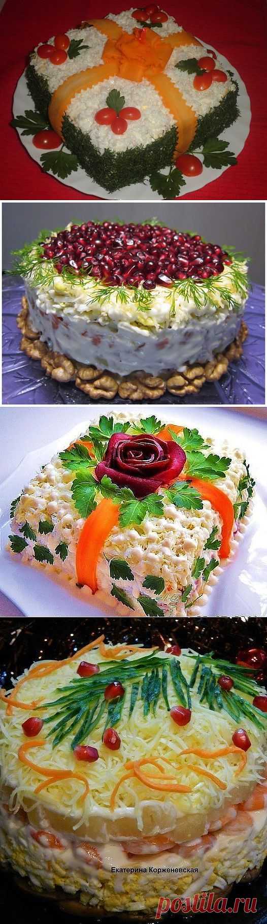 15 НЕВЕРОЯТНО ВКУСНЫХ САЛАТОВ ДЛЯ ПРАЗДНИЧНОГО СТОЛА - Простые рецепты Овкусе.ру