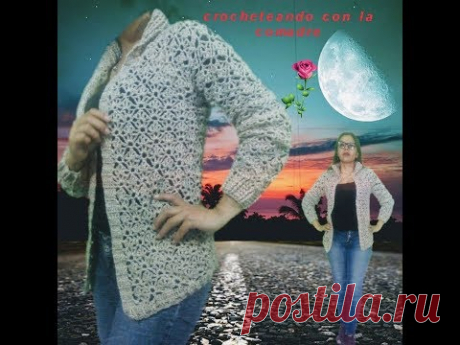 Tutorial chaqueta Casita dia de las madres Facil y Rapido 1ra Parte Crocheteando con la Comadre