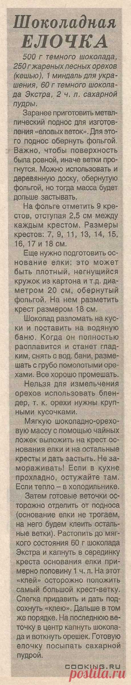 Шоколадная елочка