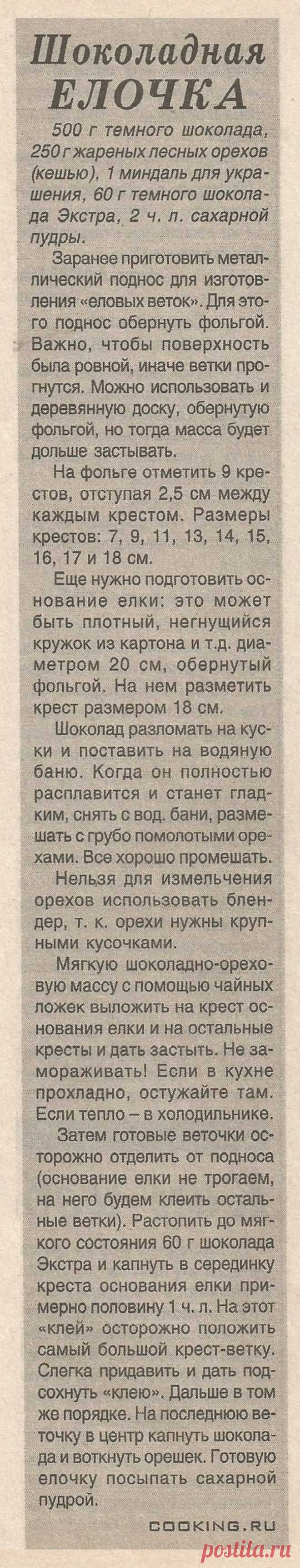 Шоколадная елочка