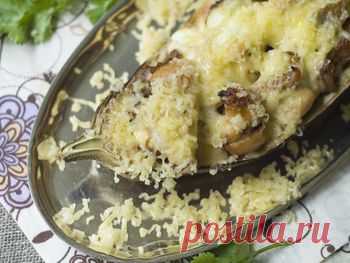 Рецепт баклажанов запеченных с сыром и куриной грудкой / Меню недели