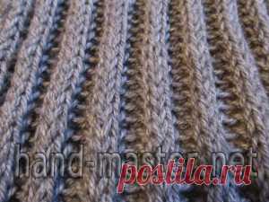 Английская резинка граненая | Вязание крючком & спицами