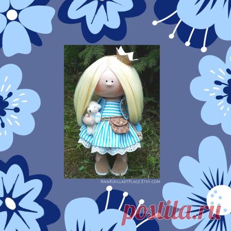 Princess Textile Cloth Doll Fabric Rag Doll Interior Art | Etsy