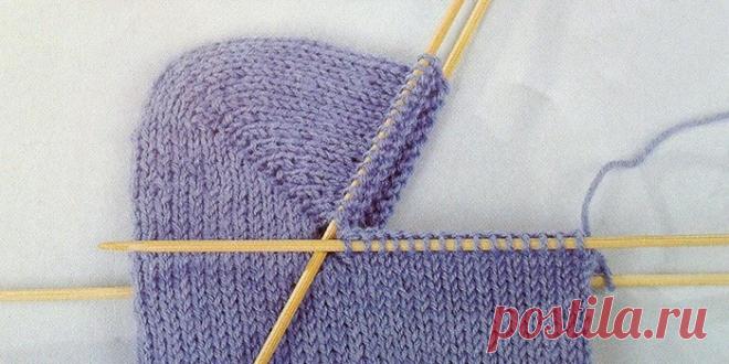 Варианты пяточек для вязанных носочков.