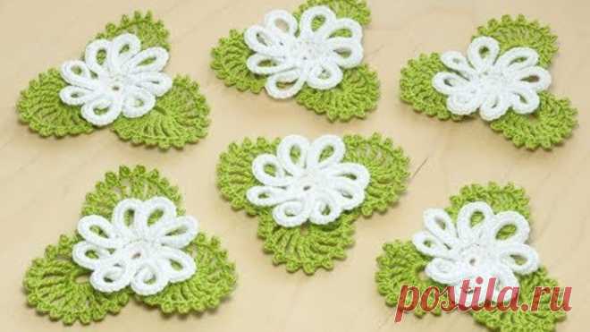 Вы не поверите - КАК ПРОСТО ВЯЗАТЬ ЭТИ ЦВЕТЫ! Crochet flower tutorial