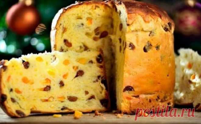 Итальянский пасхальный кекс Панеттоне (быстрый рецепт).