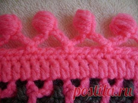 Interlocking Crochet™ - Gumdrop Edging - YouTube