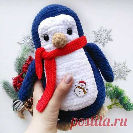 Пингвин крючком. Амигуруми схемы и описания. Автор: @julia__musatova | IRINELY.ART