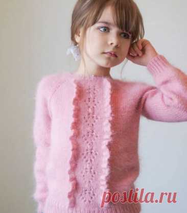 Детский джемпер из пуха норки