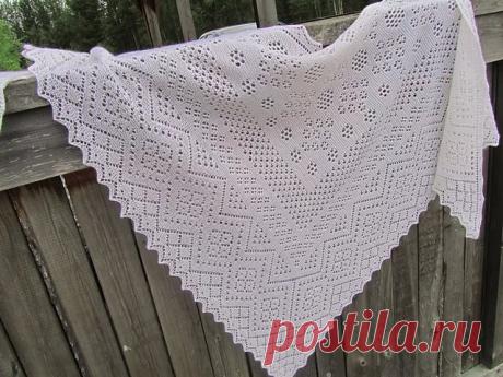 пуховая косынка спицами с подробным описанием из среднего угла: 14 тыс изображений найдено в Яндекс.Картинках