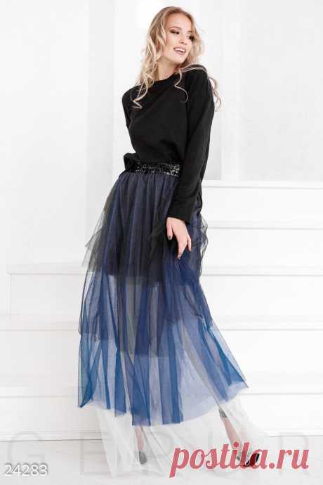 Gepur | Фатиновая юбка-амбре арт. 24283 Цена от производителя, достоверные описание, отзывы, фото ,Цвет:мультиколор