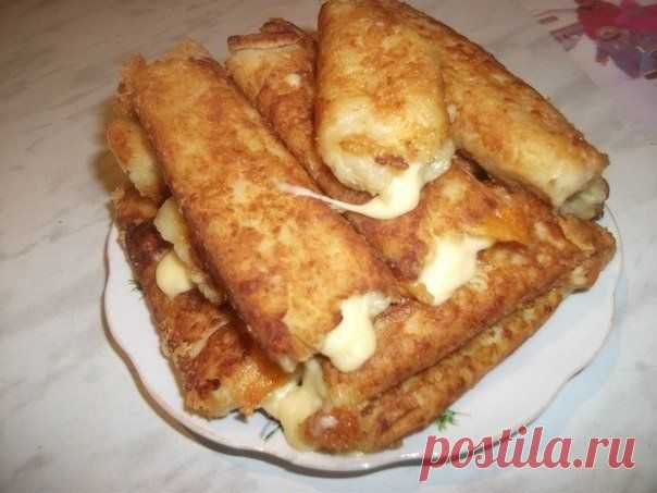 Картофельные палочки с сыром.