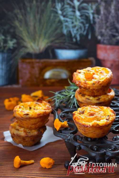 Творожные булочки с курицей и лисичками - пошаговый рецепт с фото на Готовим дома