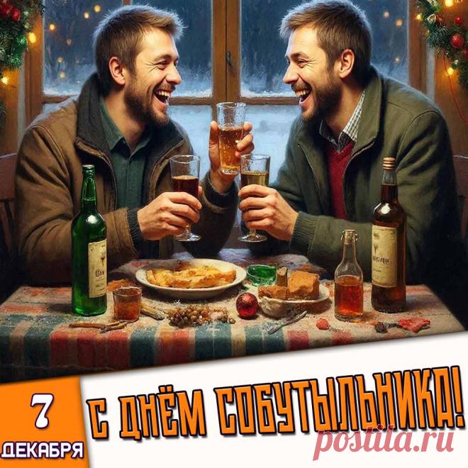 С днем собутыльника! Пусть в твоей жизни будет как можно больше поводов для хорошего настроения, пусть в холодильнике всегда будет что-то «покрепче», а в компании — верные люди! Ура! Открытки на День собутыльника!