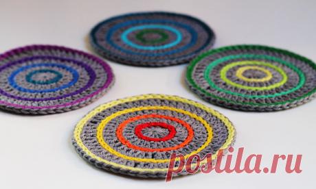 Crochet Coasters Pattern: Roller Coasters | Haak Maar Raak