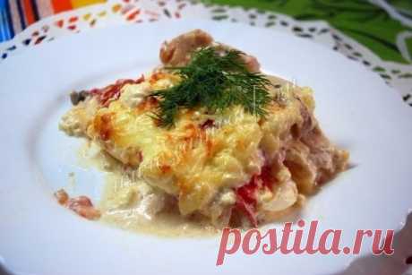 Куриная запеканка по-французски.