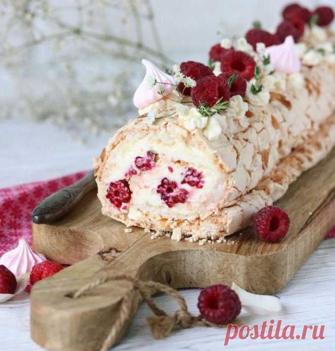 Меренговый рулет — Sloosh – кулинарные рецепты
