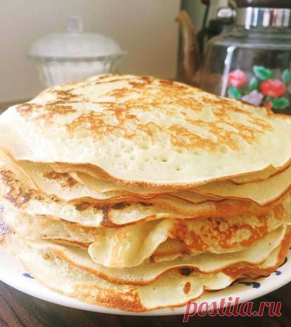 Блины на дрожжах с картошкой