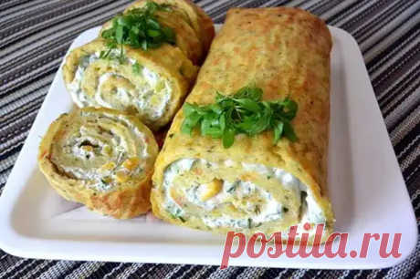 Вкусный рулет из кабачков - Четыре вкуса - Медиаплатформа МирТесен