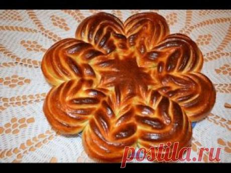 Цветок из дрожжевого теста Deutsche Untertitel.Моя идея,Meine Idee,My idea.Flower Bread.