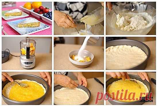 Как быстро приготовит вкусный лимонный пирог.