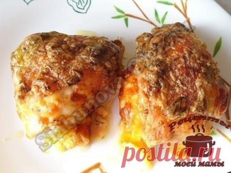 Куриные бедрышки, запеченные с сыром | Рецепты моей мамы