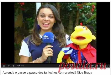 Aprenda o passo a passo dos fantoches com a artesã Nice Braga - YouTube