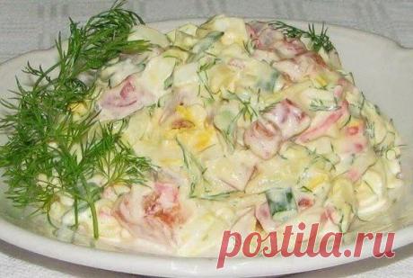 шеф-повар Одноклассники:  с крабовым мясом и помидорами