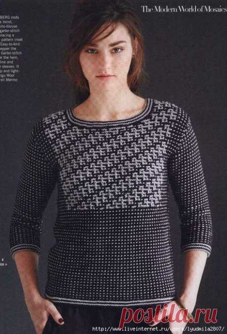 Ленивый жаккард из &quot;Vogue Knitting winter 2014/15&quot;