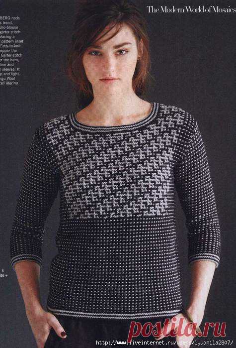 Ленивый жаккард из "Vogue Knitting winter 2014/15"