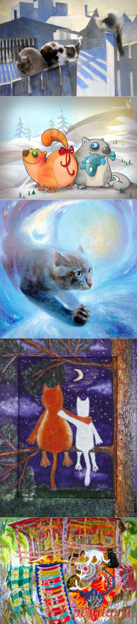 Из года в год лишь март теплом задышит
И вербам серьги первые развесит,
На всех окрестных чуть прогретых крышах
Коты весенние заводят песни.

Им надоели душные квартиры,
Холодные и мрачные подвалы.
Они спешат скорей поведать миру,
Что время для любви опять настало.

Жаль, не понять ни музыки, ни слов!
И кто-то скажет, это не искусство.
Зато, с каким же неподдельным чувством
Звучит в ночи бит мартовских котов...

Сошенко А.Ф.