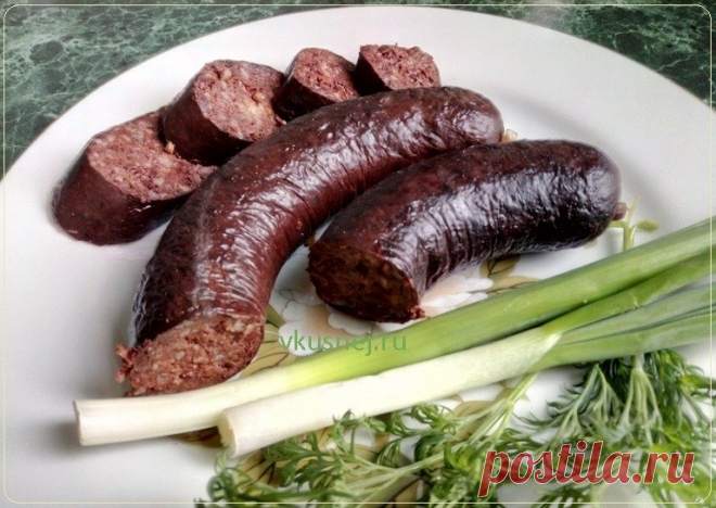 Кровянка с гречкой Рецепт приготовления колбасы в домашних условиях, особенностью этого рецепта является, простота в приготовлении и то, что эта колбаса готовится из натуральных продуктов.