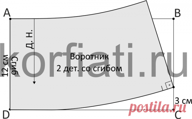 Выкройка пальто с рукавом 3/4 - от Анастасии Корфиати