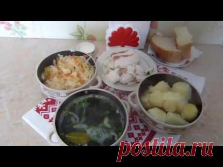Деревенский обед времен СССР/Как готовила моя бабушка