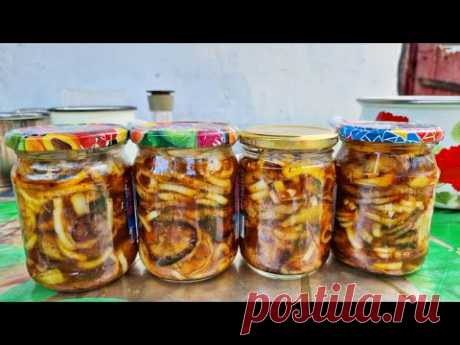 Закрываю по 50 банок! Все просят рецепт! 🍆 Баклажаны КАК ШАШЛЫК! Закуска из баклажан НА ЗИМУ