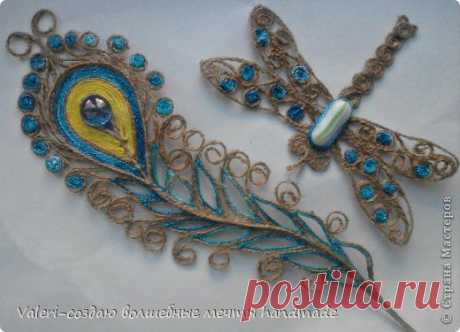 Перо жар-птицы, джутовая филигрань | Страна Мастеров