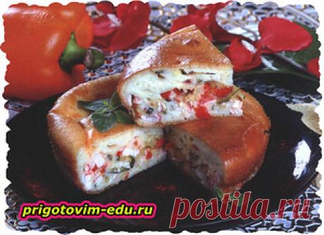 Шарлотка из кабачков с крабовыми палочками — Кулинарные рецепты