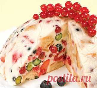 Торт с ягодами в сметанном желе, . Пошаговый рецепт с фото на Gastronom.ru