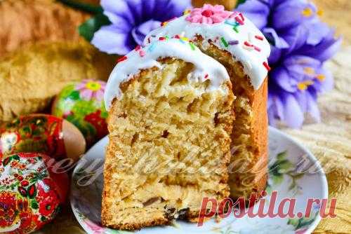 Пасхальный кулич на сметане, рецепт с фото пошагово