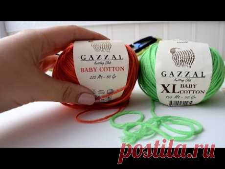 Новая пряжа Gazzal Baby cotton XL: та или не та? Изучаем, сравниваем с Baby cotton