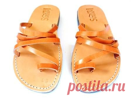 РАСПРОДАЖА Новые Кожаные Сандалии Ручной Работы от Sandalimshop