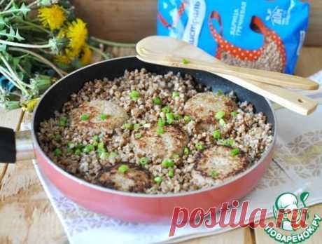 Гречка по-боярски на сковороде - кулинарный рецепт